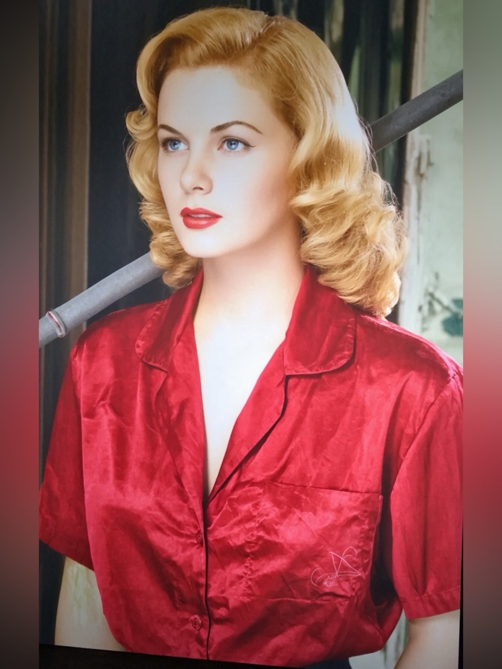 Vintage Victoria’s Secret Red Satin Pajama Top | 90s Y2K Sleepwear | M
